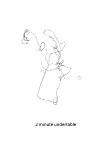 2 minute undertable drawing