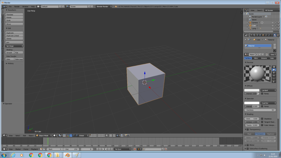 blender default zoom in