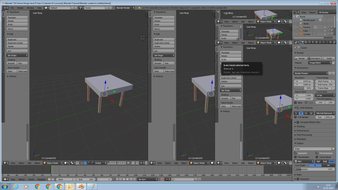 crazy blender screens!