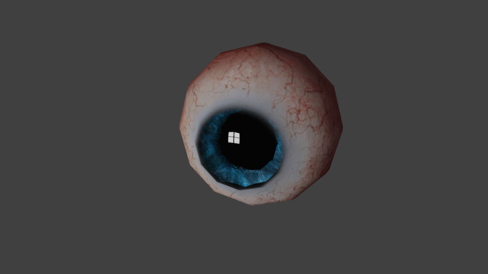 realistic eyeball render