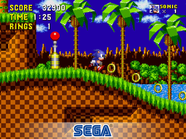 Sonic 1 game screenshot
